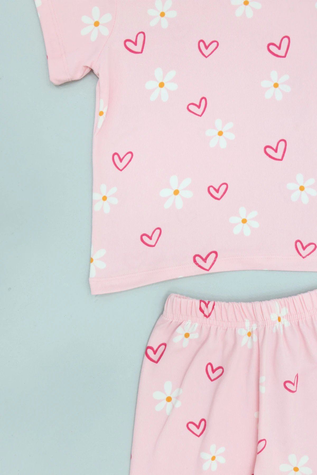 4-8 Yaş Kız Çocuk Pijama Takımı Pembe - 53798.1780.