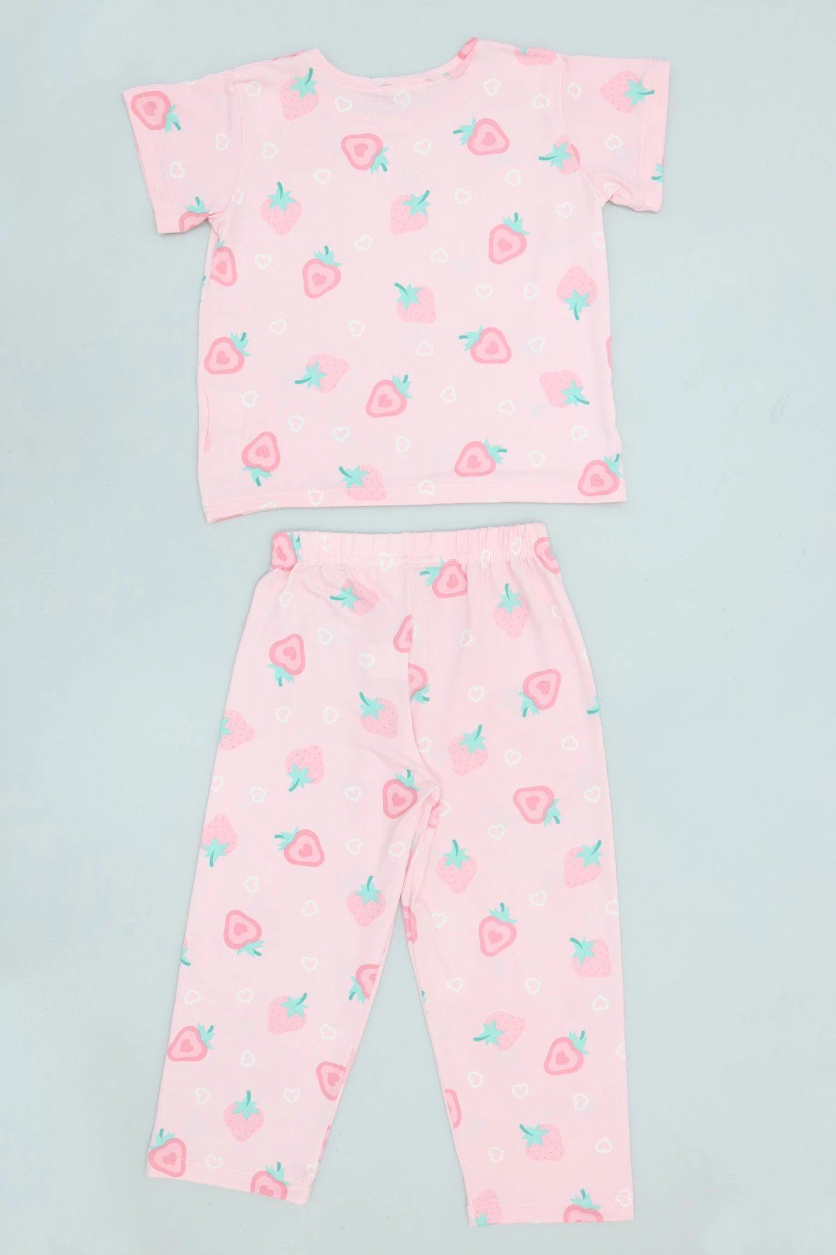 4-8 Yaş Kız Çocuk Pijama Takımı Pembe - 53798.1780.