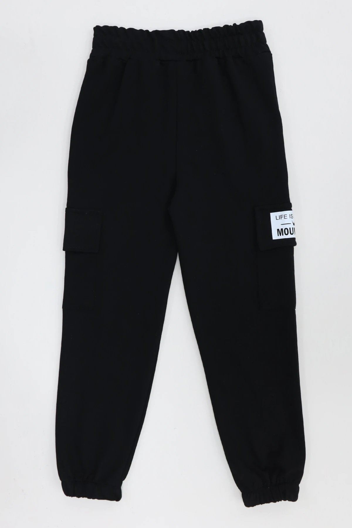 5-12 yaş Kompakt Kumaş Kargo Cepli Eşofman Altı Bebemavisi - 44070.1878.