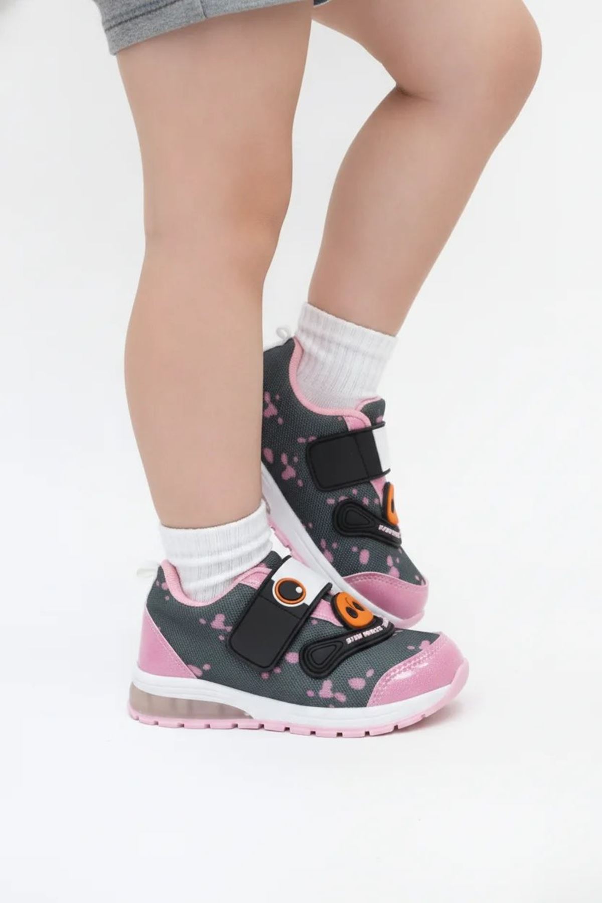 Işıklı Cırtlı Bebe Ayakkabı Fümepembe - 33179.264.