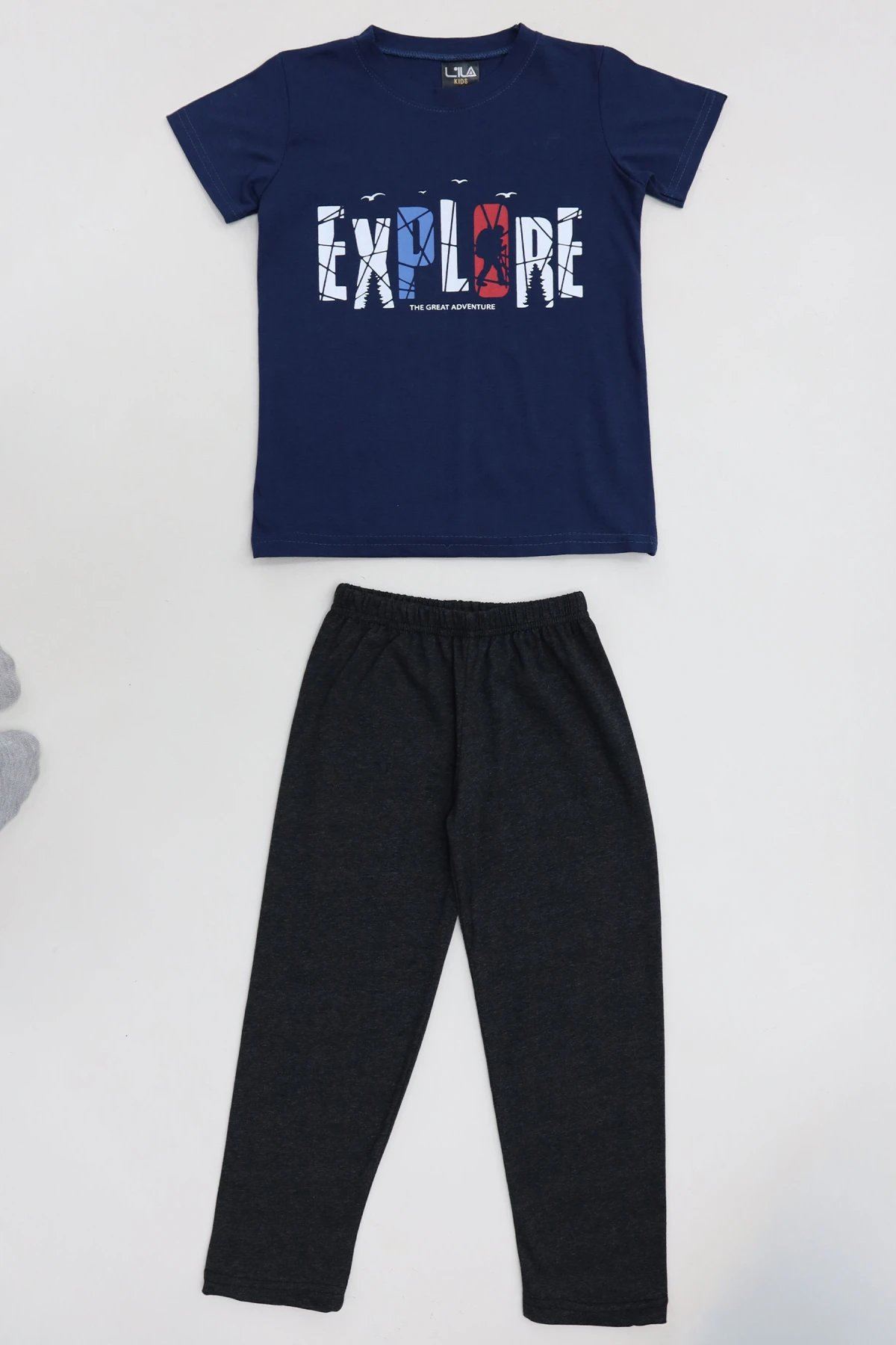 5-12 Yaş Süprem Pijama Takımı Lacivert - 53715.1048.