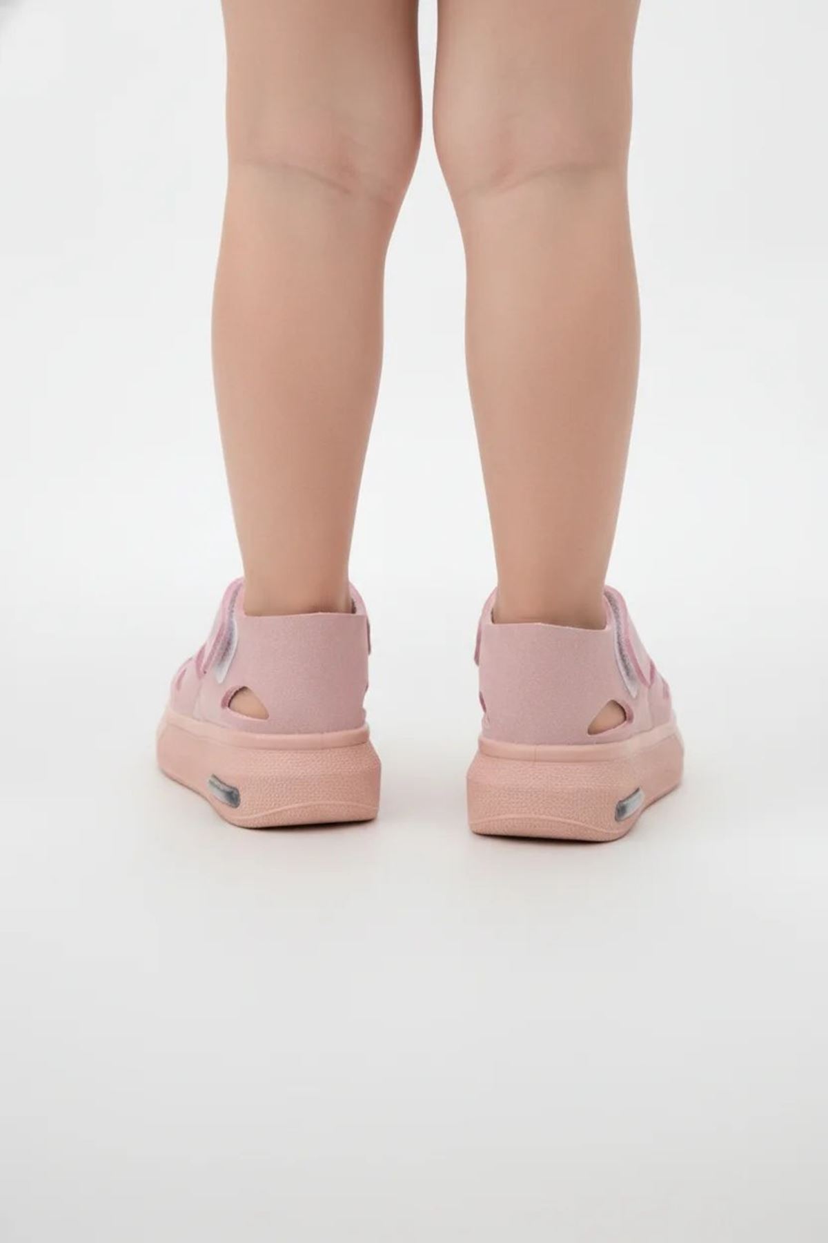 Işıklı Cırtlı Çocuk Sandalet Pembe - 33175.264.
