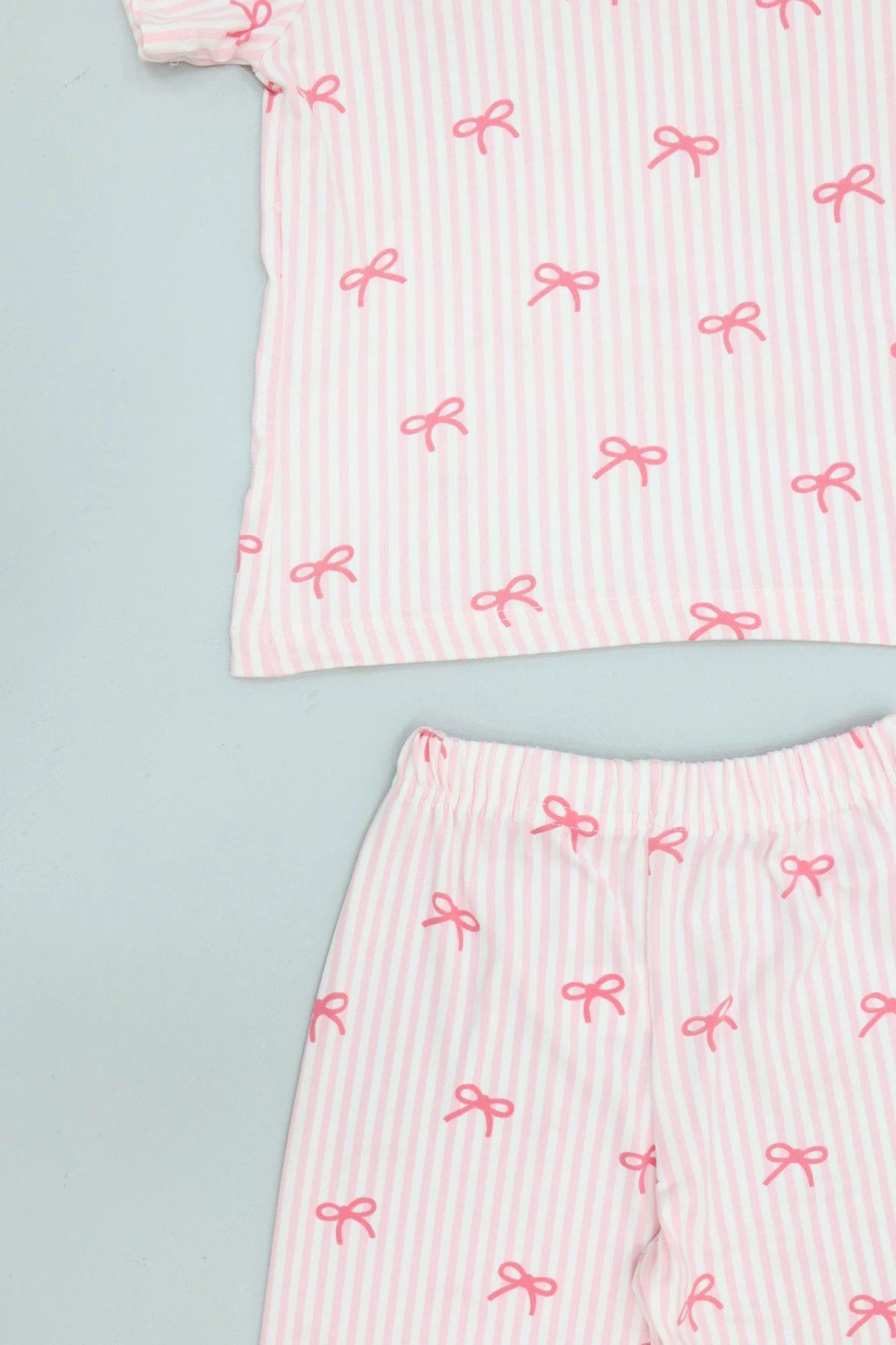 4-8 Yaş Kız Çocuk Pijama Takımı Pembe - 53798.1780.