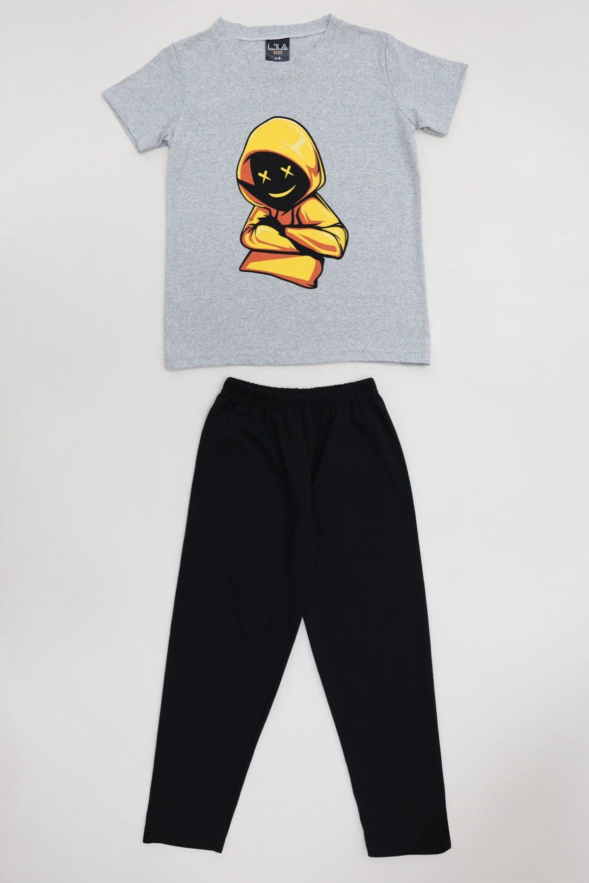 5-12 Yaş Süprem Pijama Takımı Gri - 53715.1048.