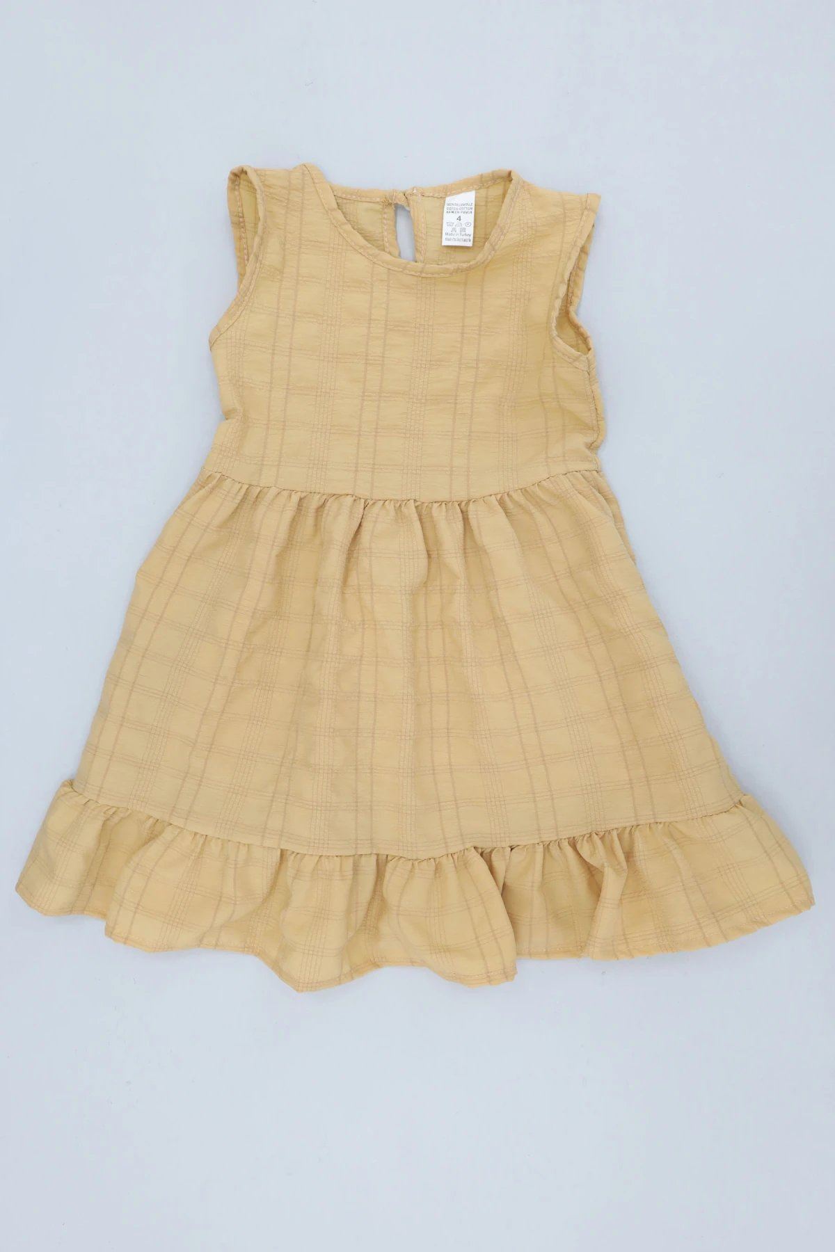 4-8 Yaş Şapkalı Çocuk Elbise Camel - 53607.2186.