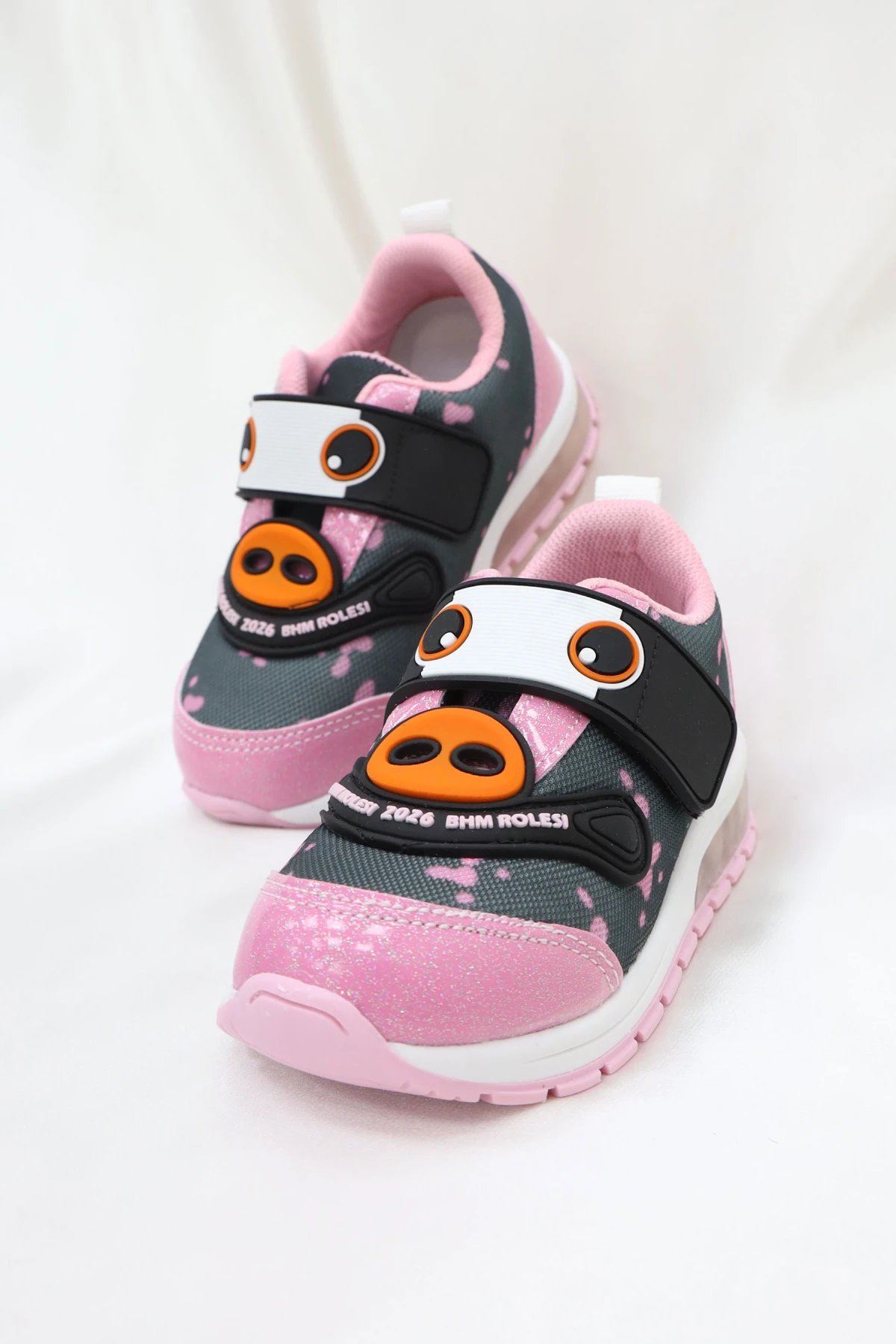 Işıklı Cırtlı Bebe Ayakkabı Fümepembe - 33179.264.